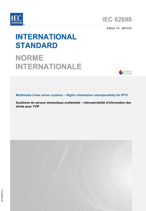 Cover IEC 62698:2013